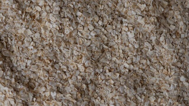 organic Instant Oatmeal or oat flakes pattern background.