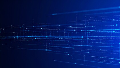 Obraz premium Abstract digital network data flow background