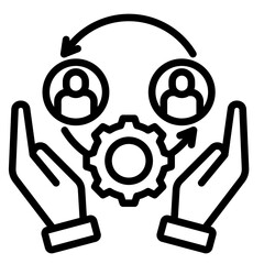 Inclusive Circle  Icon Element For Design	