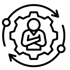 Adaptive Leader  Icon Element For Design