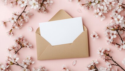 Spring Bloom Invitation Mockup.