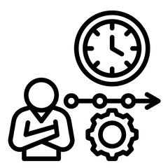 Leadership Timeline  Icon Element For Design