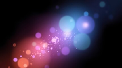 Abstract Glowing Bokeh Effect