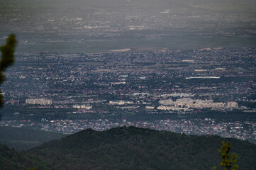 aerial view of the city
