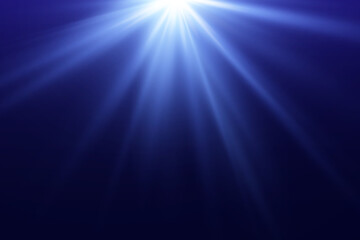 Blue rays, sparks and flashes of light. Light effect. Vector illustration in EPS 10 format.