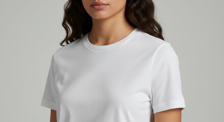 White T-Shirt Mockup Perfect for Apparel Design Presentations