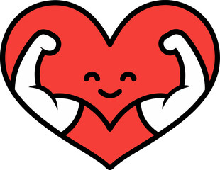 valentine red heart vector icon on white or transparent background