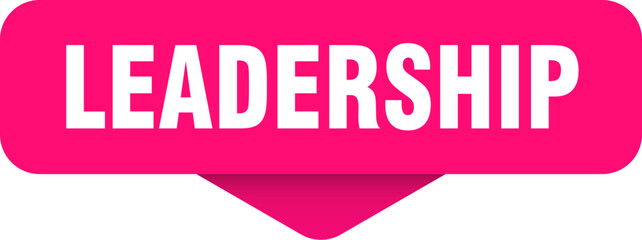leadership sticker. leadership sign on transparent background