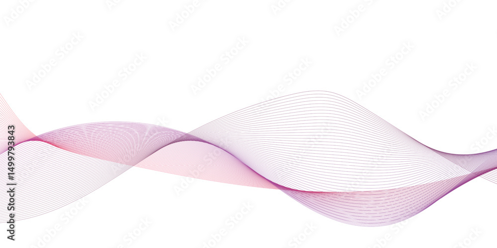 Poster abstract colorful blue, pink blend wave lines and technology background. modern colorful flowing wav