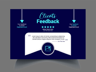 Naklejka premium Professional Review design template