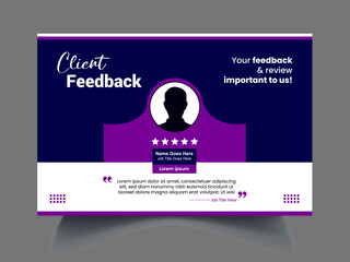 Fototapeta premium Professional Review design template