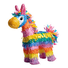 Colorful pinata party in the backyard fun and playful decorations