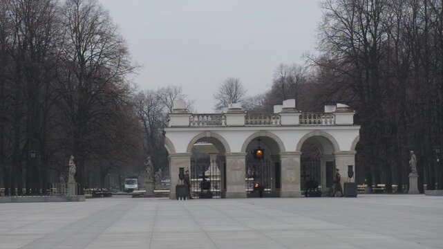 Tomb of the Unknown Soldier in Warsaw, Poland