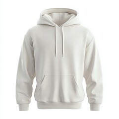 Isolated hoodie mockup apparel on white background