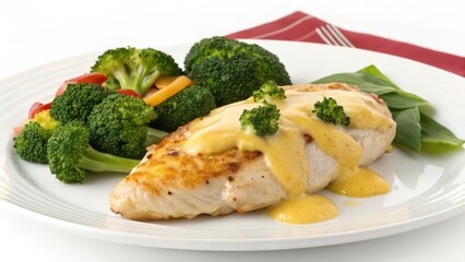 grilled chicken breast with vegetables