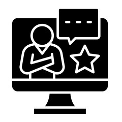 Virtual Mentor  Icon Element For Design	