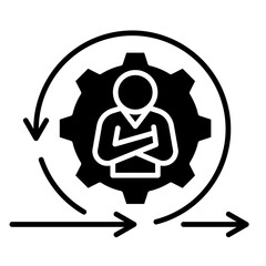 Agile Leader  Icon Element For Design	