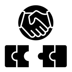 Collaboration Bridge  Icon Element For Design	
