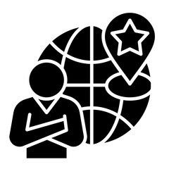 Global Influence  Icon Element For Design	
