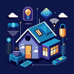 vector illustration of a city street