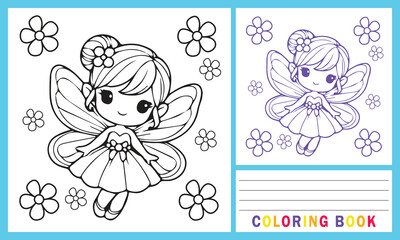 Vector illustration for coloring book or design print. Perfect for learning and honing children's skills easily.