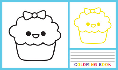 Vector illustration for coloring book or design print. Perfect for learning and honing children's skills easily.