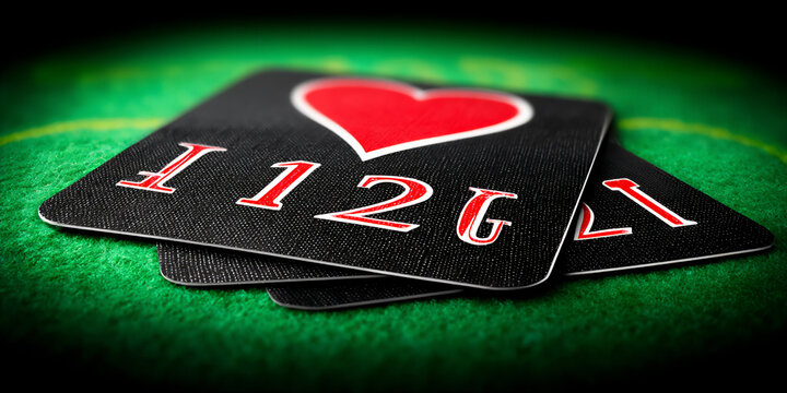 close-up blackjack hand winning total.