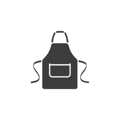 Kitchen Apron Minimalist Monochrome Icon