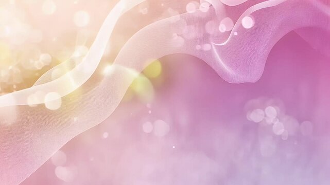 Soft pink pastel wave and white light bokeh on abstract soft surface. Background design concept