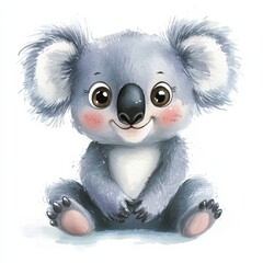 Fototapeta premium A charming illustration of a stylized koala.