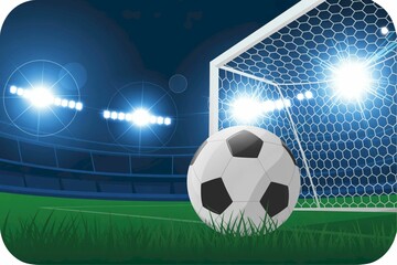 Naklejka premium Modern Stadium Blueprint Poster – Football, Baseball, Soccer Stadium Wall Art