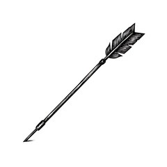 Minimal Arrow with Precise Linework and a Lean I Isolated on Transparent Background