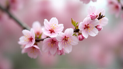 Fototapeta premium pink cherry blossom