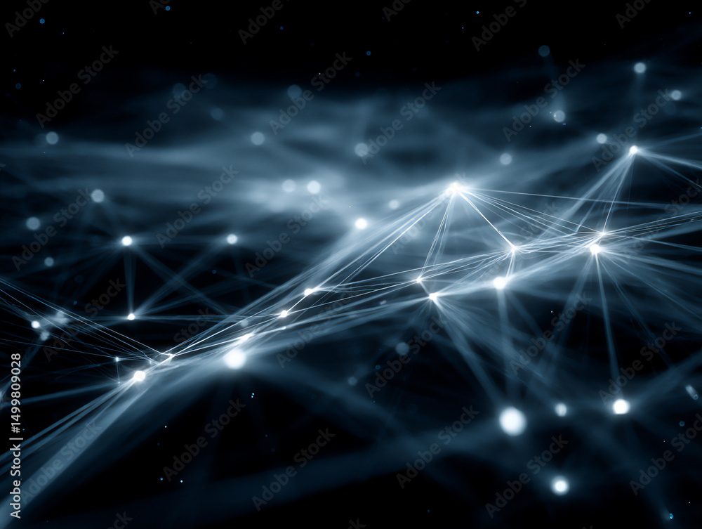 Poster abstract iot interconnected devices data.
