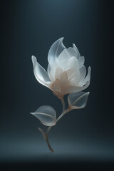 Minimalistic image of a beautiful flower