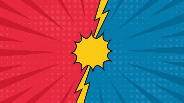 Comic Cartoon Fighting Battle Background
