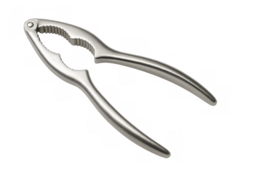 Stainless steel nutcracker with ergonomic handles