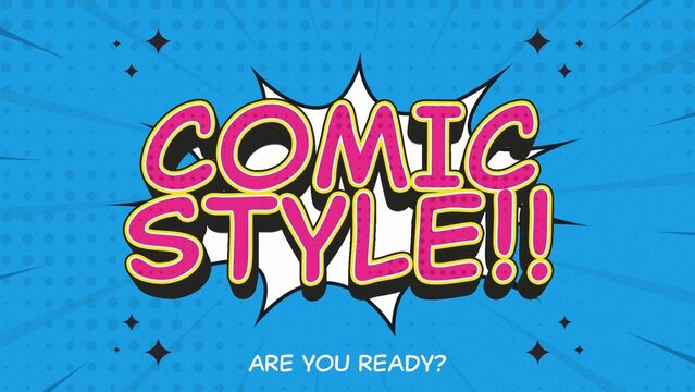 Comic Cartoon Pop Up Title Template