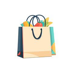 shopping bags isolated on white background