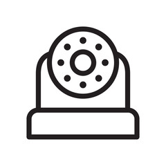 CCTV, Closed-Circuit Television Vector Icons In Trendy Design EPS 10