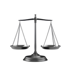balance scale, A balance scale showing two pans at equal height, isolated on transparent background