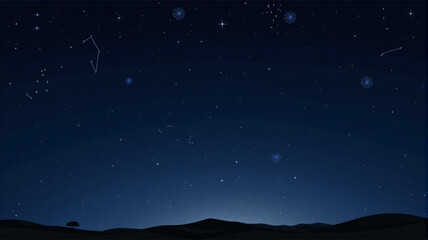 night sky with stars