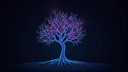 tree in the night
