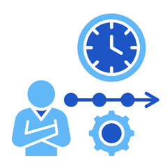 Leadership Timeline  Icon Element For Design	
