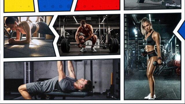 Cartoon Panels Comic Book Slideshow