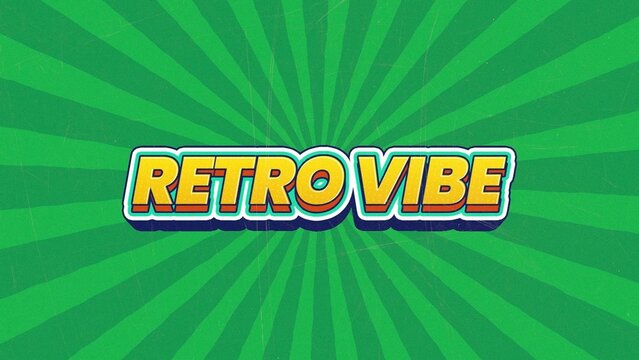 Retro Vibes Old School Title Intro