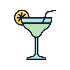 Summer Chilled  Lemon Juice – Citrus Drink Glass Icon