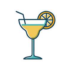 Summer Chilled  Lemon Juice – Citrus Drink Glass Icon