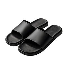 Minimalist Slip On Sandals with Refined Design Isolated on Transparent Background