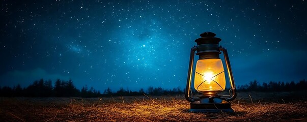 Night lamp field stars hope